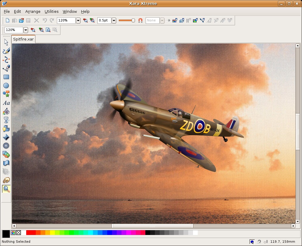 Screenshot dari website xara. pesawat